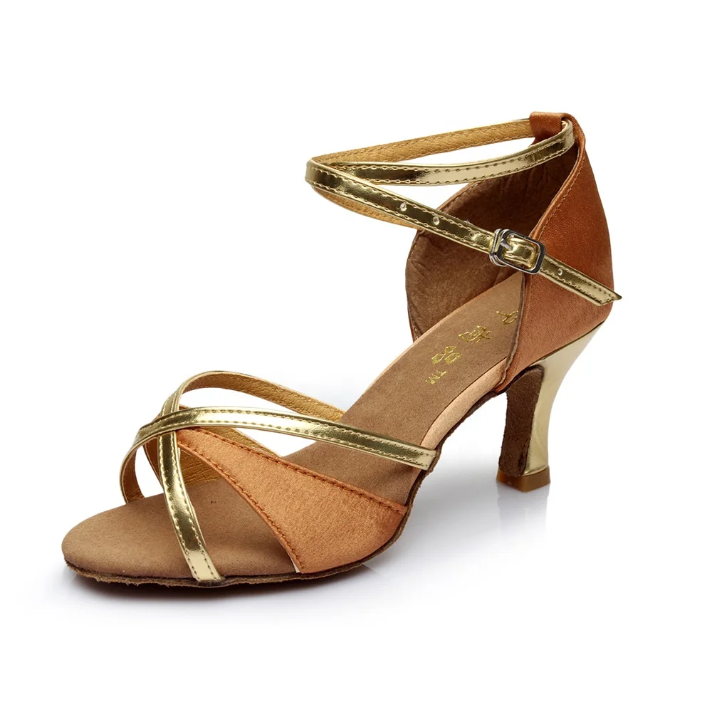 
Wholesale Sexy Satin Latin Ballroom Shoes Dance Women 