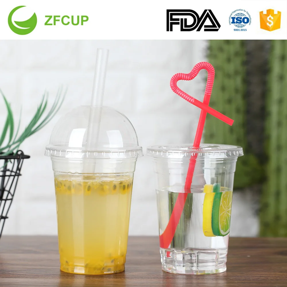 
ZFCUP 16 oz. Durable Construction Nonstick Plastic Drinking Juice Cup 
