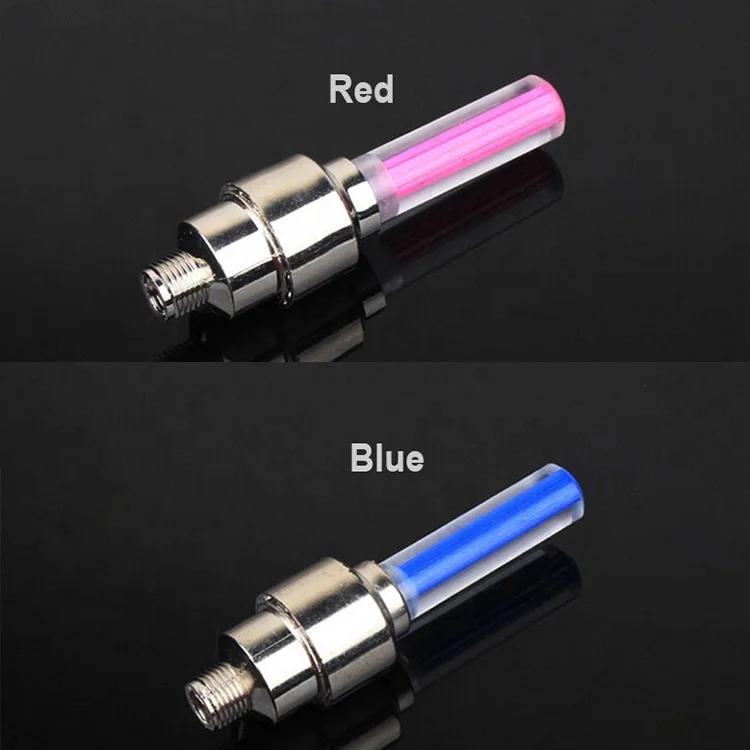 Wholesale cheaper waterproof bike tyre light led bicycle wheel light bicycle spoke light for car Tire Valve Cap warning