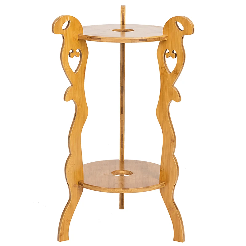 Multi-layer Bamboo  Commodity Shelf Rack, Storage Rack , Shelving Green Plants Frame Pot Frame