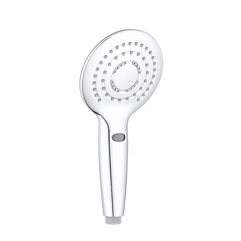 
Hot Sale Low Moq Round three Function Chrome Plated Portable Rain Handheld abs Shower Head 
