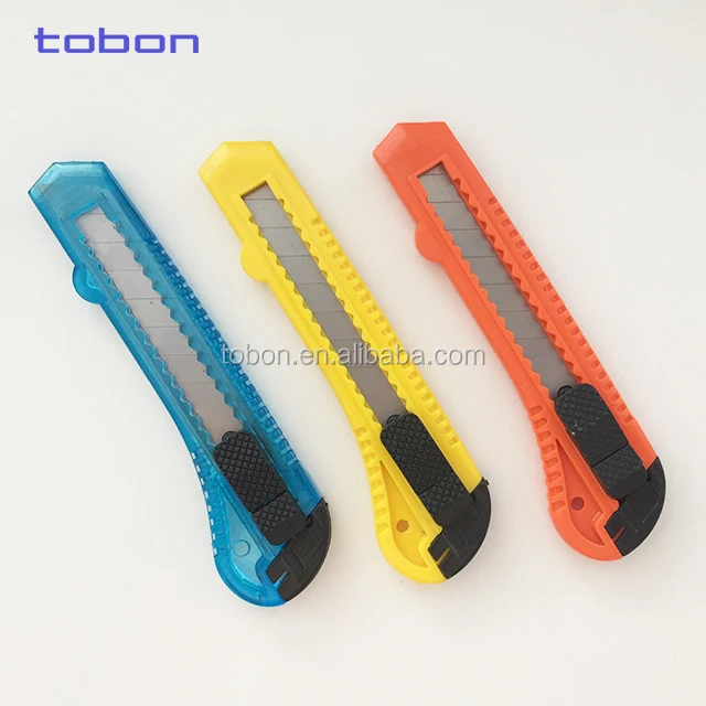 Silver utility paper cutter pocket knife