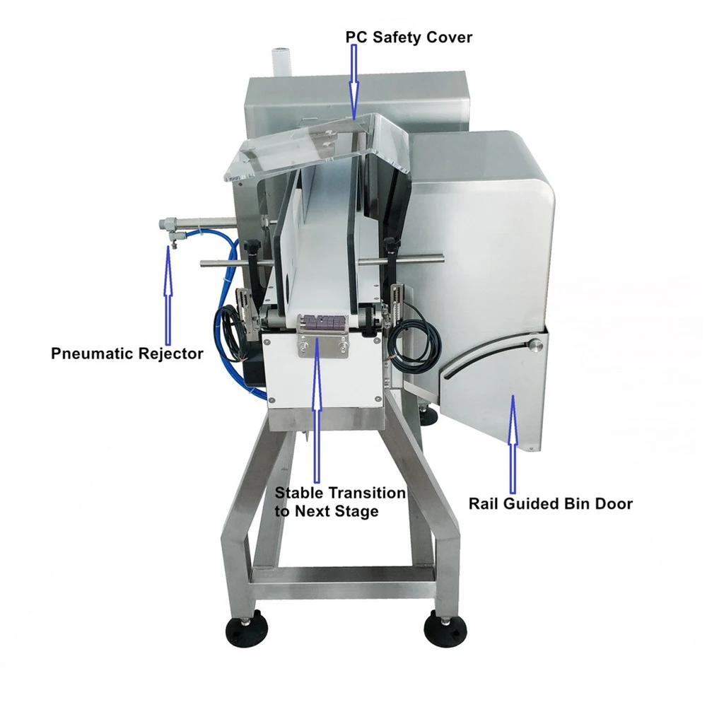 Fanchi-tech Metal Detector for Bottles and Jars Vertical Metal Detector for products in a standing position