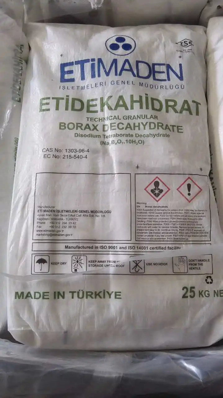 
Decahydrate Borax bot Na2B4O7.10H2O, Etimaden Technical Grade Borax Decahydrate 