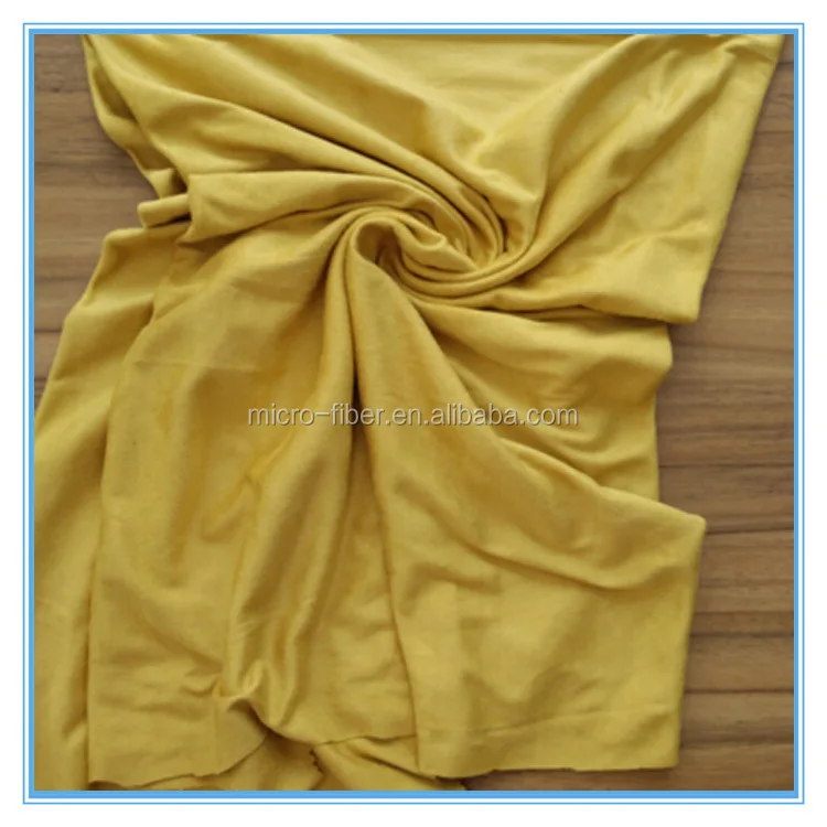 2-way stretch microfiber weft knitted suede fabric for coat