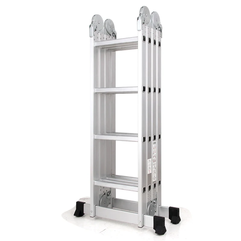 16 steps 4.6 meter aluminum Multi-Purpose combination folding big hinge extension Ladder