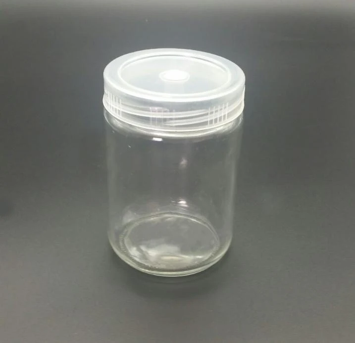 330ml glass plant tissue culture vessel with vented lid
