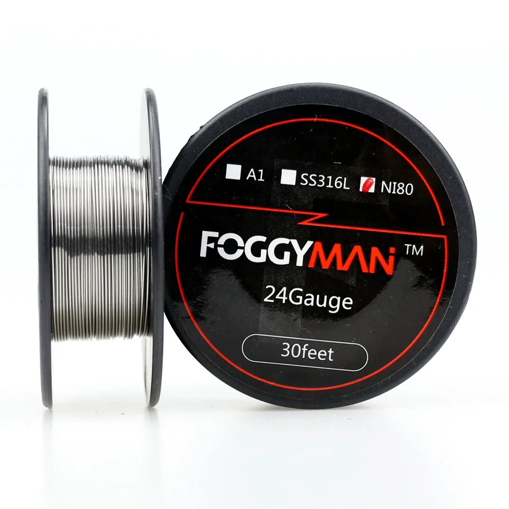 
Foggyman 15 feet per roll wire nichrome ni80 electronic cigarette resistance heating wire for vape 