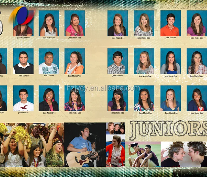 Профессиональный штамп с тиснением в твердом переплете ежегодный школьный ежегодник картонная книга на заказ офсетная печать