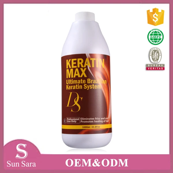 GMP factory wholesale chocolate 8% brazilian keratin hair treatment