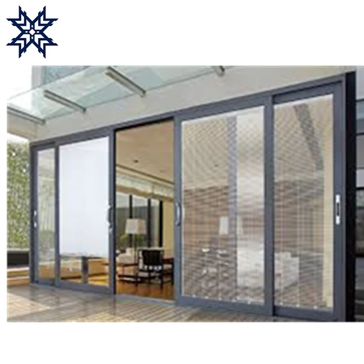 FRP PU polyurethane fiberglass sound proof double glass sliding door