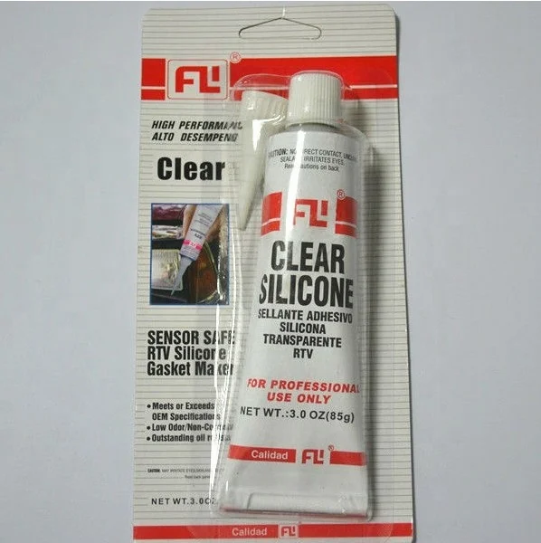 Instant adhesive fast curing RTV gasket maker liquid silicone for auto spare parts/Adhesivo instantaneo de curado rapido RTV fab