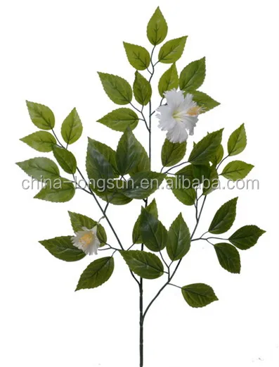 LSD-201612192730 Decorative Foliage H70cm Artificial Green Rose Leaves