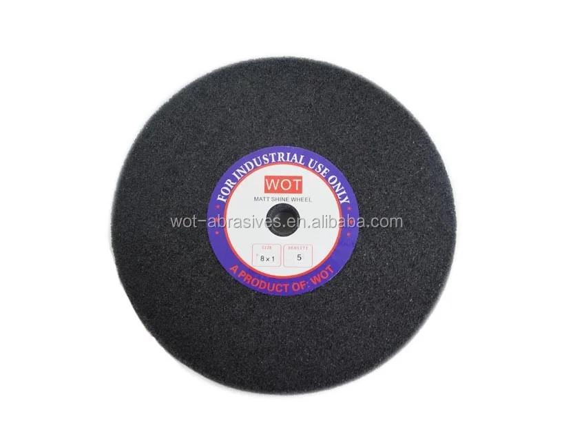China Manufacture Abrasive Nylon Buffing Non Woven Polishing Wheel For Polishing Stainless Steel