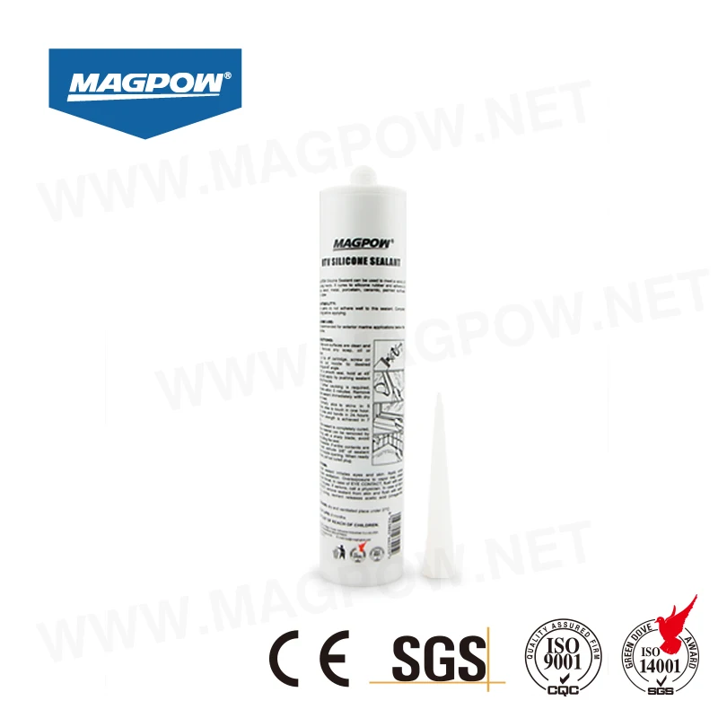 
Magpow Fast cure factory direct RTV acetic glass Silicone Sealant 