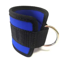 Adjustable Neoprene Padded Ankle Straps Ankle Cuffs for gym Fitness cable machines with Double D-Ring