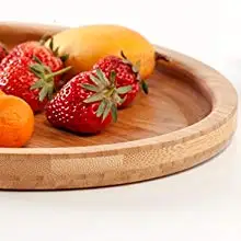 Tea Forte Bamboo Oval Serving Tray for Tea Cup, is the perfect way to serve a tea cup plus a treat