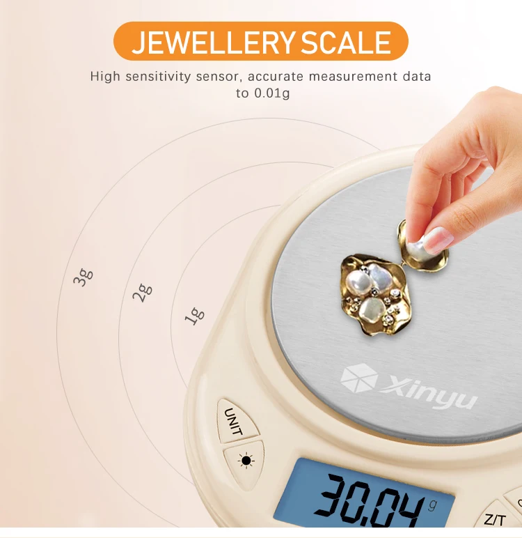 200G 500g 750g 0.1g high precision electronic portable jewellery tray kitchen weighing weight digital gold jewelry scales