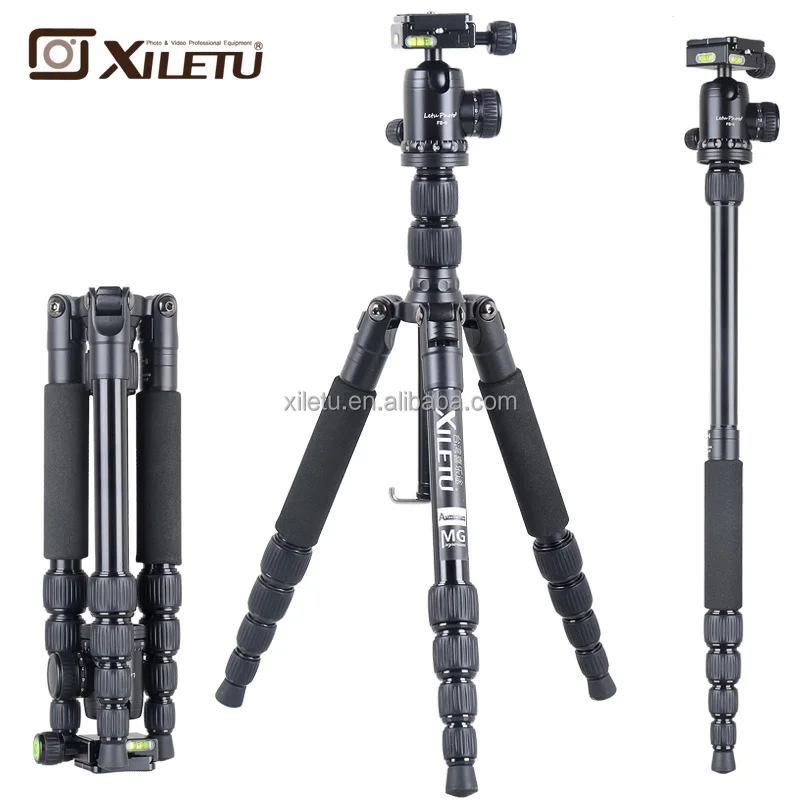 
T225A+FB-0 Professional Aluminum Digital Camera Tripod Monopod With Ball Head For Digital Video dslr Camera 