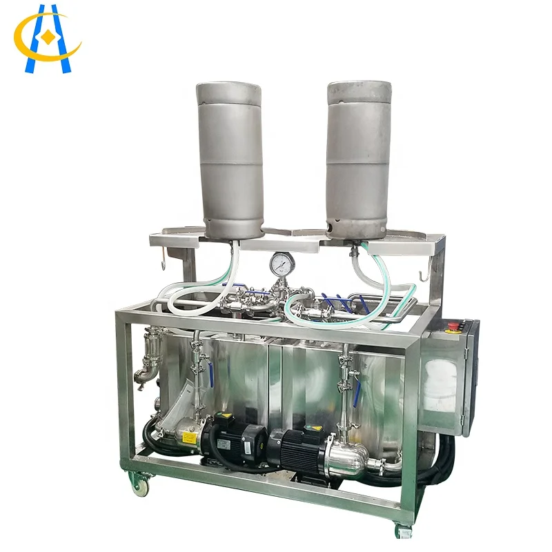 
Double station manual Beer keg washing machine for beer brewery 