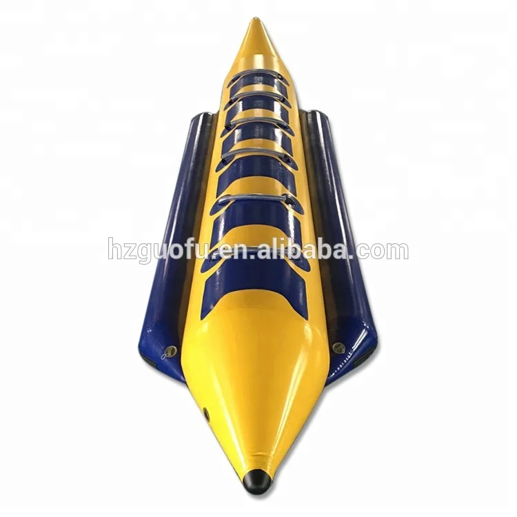 Commercial 6 Person Inflatable Banana Boat Tube For Skiing On Water