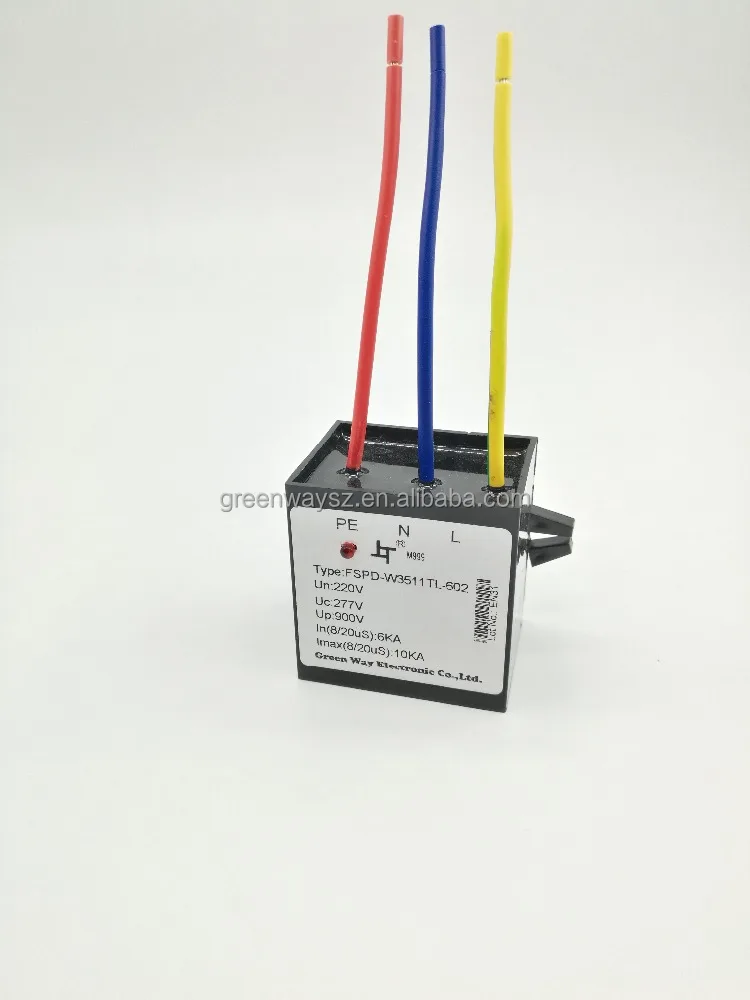 10kA 10kV Surge Protection Device LED Street Light SPD with TUV/UL/CE Certifications