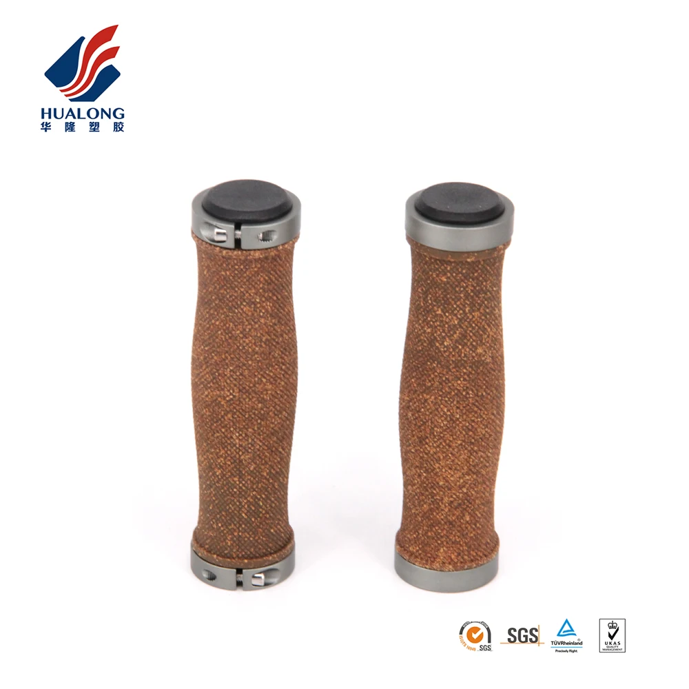 Ningbo HUALONG HL-G217A two sides locking ergonomic cork bike grips