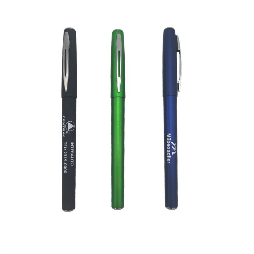 gel pen branding plastic neutral Gel ink office ball pen with custom logo