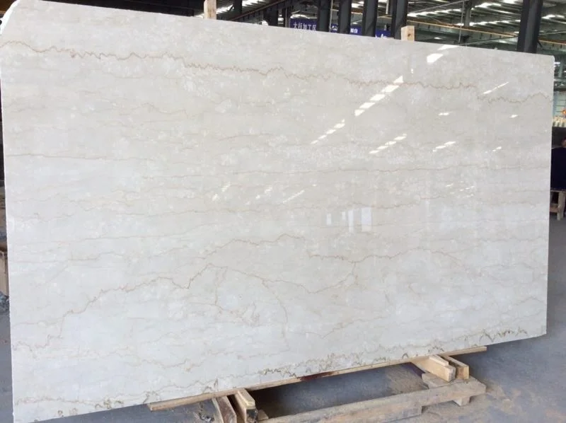 Italian Botticino Classico beige marble tiles for flooring