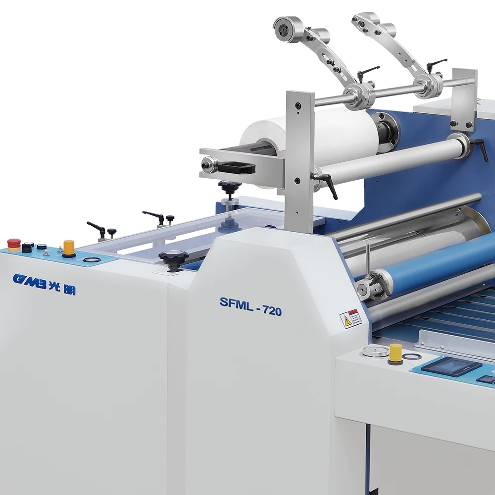 Semi auto paper thermal roll laminator machine