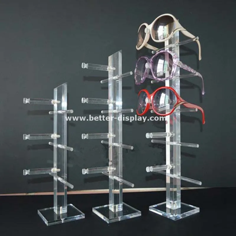 Acrylic Sunglasses Show Rack Eyeglasses Display Stand Holder