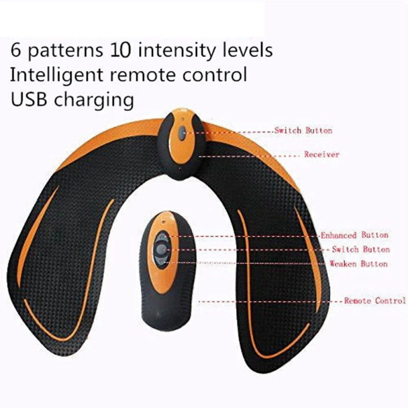 В стиле «хип тренажер ягодицы Anself бедра EMS мышечный Стимулятор идеальная задница строитель и ягодиц после родов плотнее подъемник массажер