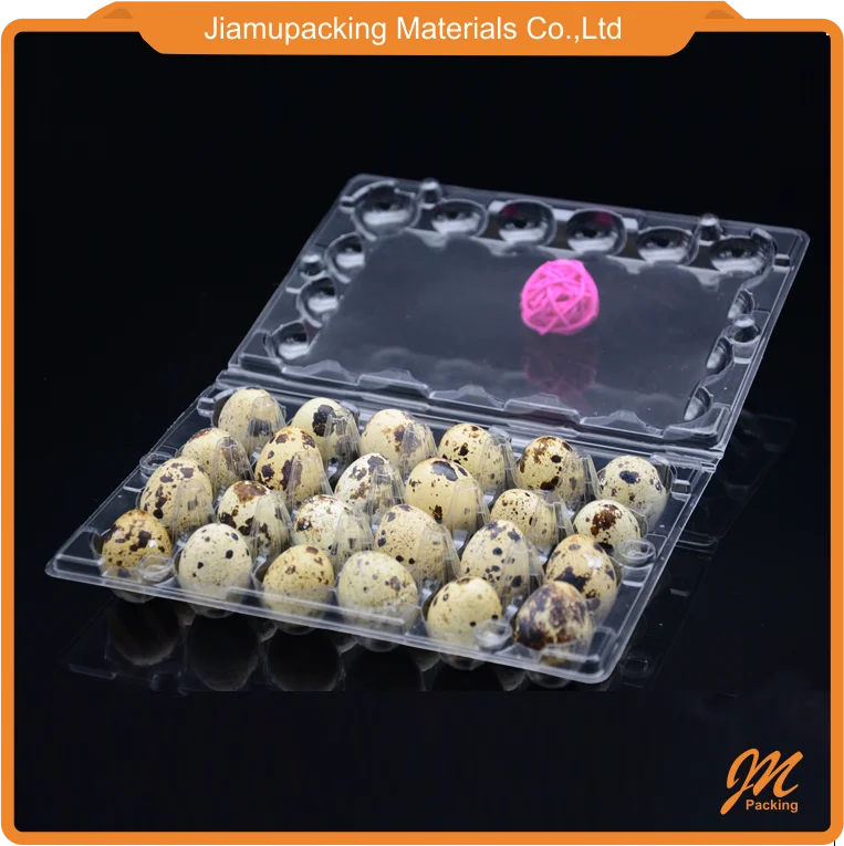 24 cells blister clamshell plastic material quail egg cartons