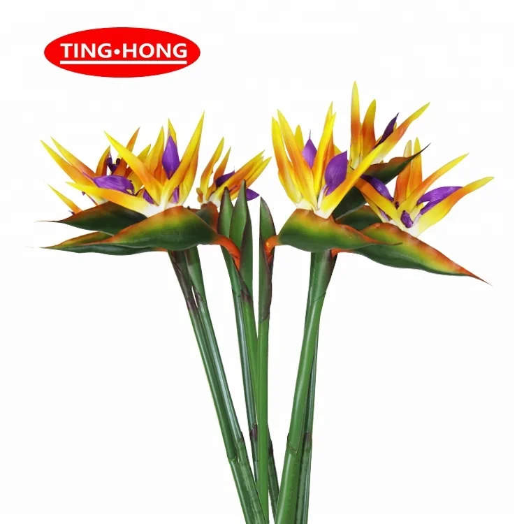 Artificial Flowers Bird Of Paradise Long Stem Real Touch Artificial Flowers For Home Living Room Decoration