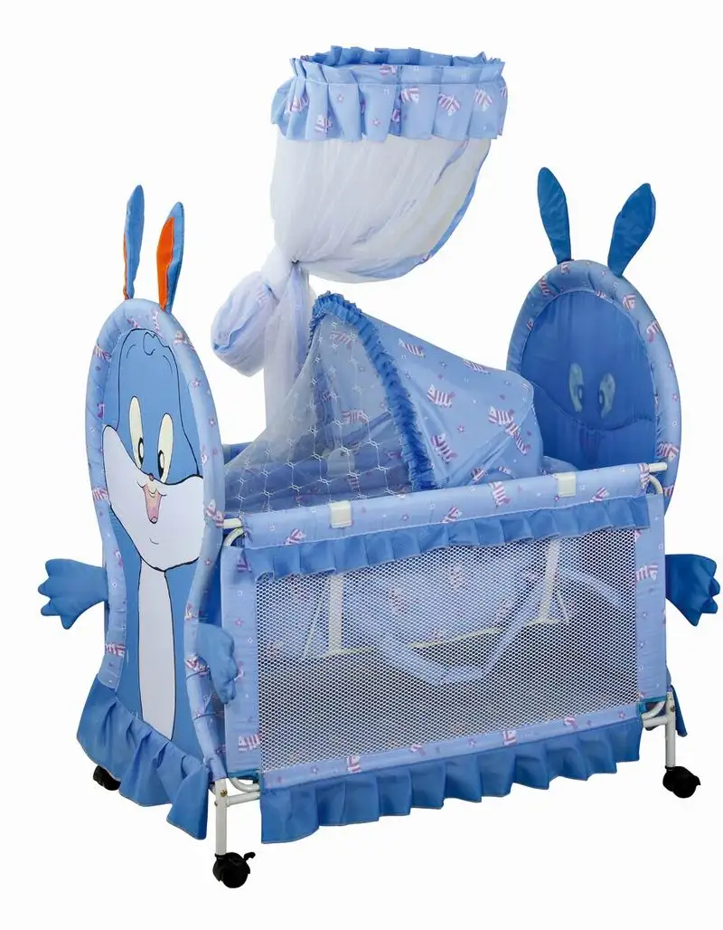 877 детская мебель тканевый материал и кроватка мягкая текстильная с москитной сеткой