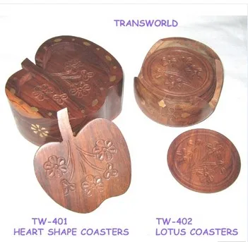 Wholesale High Quality Premium Wooden Coaster For Glass & Tea Cup