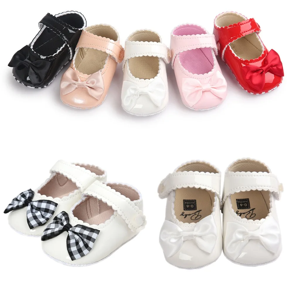 New Cute White Color Genuine Leather Baby First Walker Girl Shoes