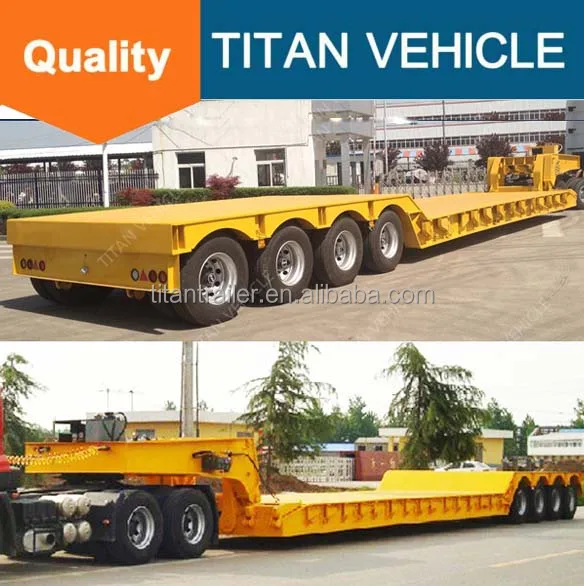 Трехосевой 80 тонный гидравлический низкорамный прицеп на продажу грузовики lowboy низкорамные