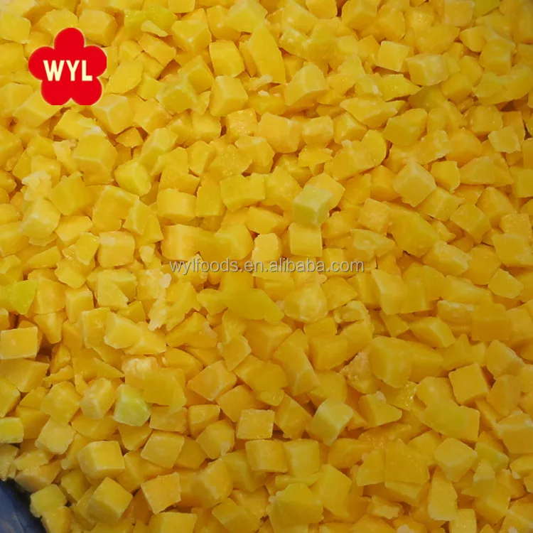 IQF Fruit Frozen Yellow Peach Dice in frozen fruits