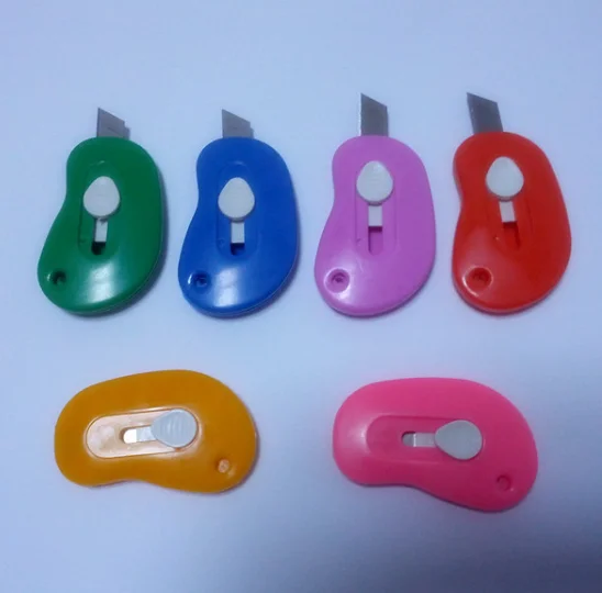 
Foldable Utility Knife, Portable Mini Design Logo Printing Colorful Plastic Knife 