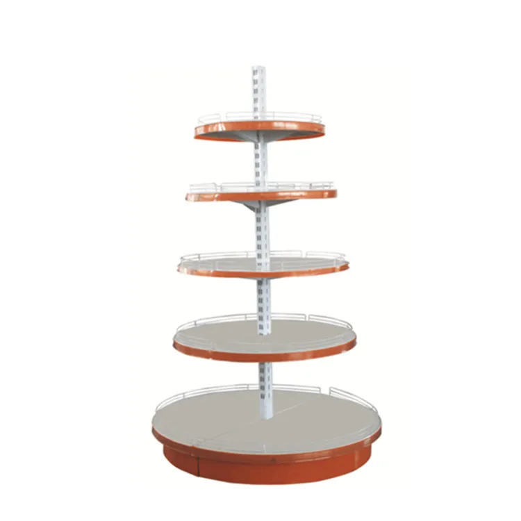 Supermarket equipment drink display rack changshu circular shelf