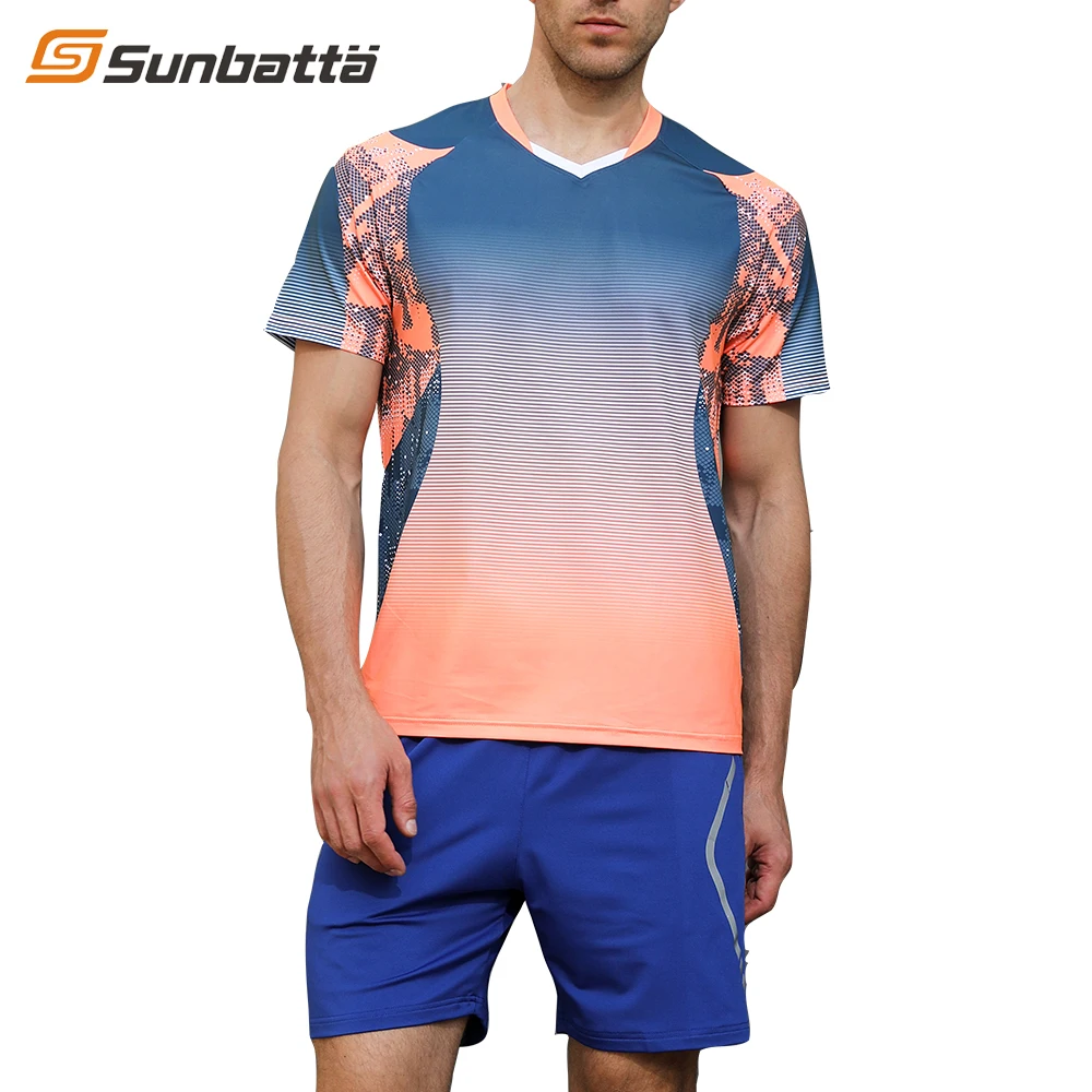 Спортивная одежда Sunbatta, футболка для бадминтона с сублимационной печатью