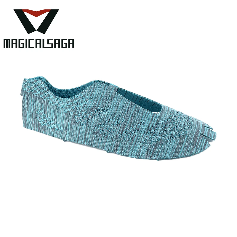 Low price handmade shoe making materials waterproof shoes vamps fly knitted