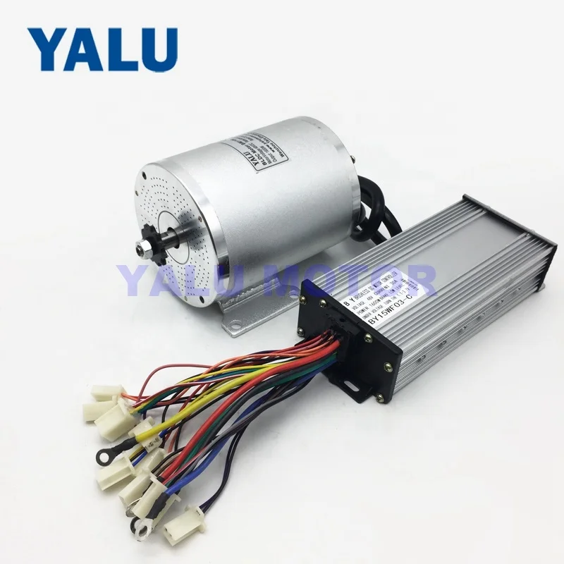 BM1109 1600W 48V brushless dc motor with controller for e-bike conversion kit bldc middle bike Trolley worm geared DC motor