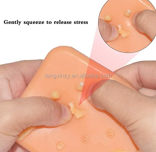 Pimple Popping Plus Funny Squeeze Acne Toys Decompression Stress Relief Popper Remover Stop Picking Your Face Fun Toy