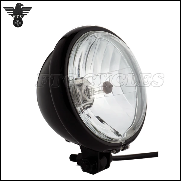 5.75' Clear Lens Custom Motorcycle Headlight for Harley Bobber Chopper