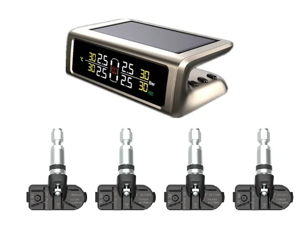 Wireless Digital Low Cost External Valve Auto 433Mhz Solar Power Tire Car Monitoring System Pressure Sensor Tpms