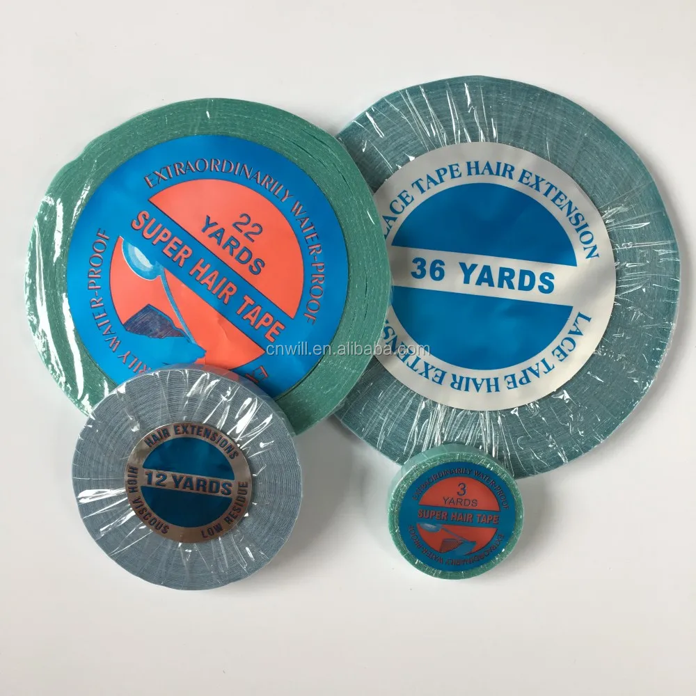 0.8cm 22 yard Lace Front Supper Hair Tape Blue Double Sided Tape For Hair Extension /Toupee/Lace Wig High Quality