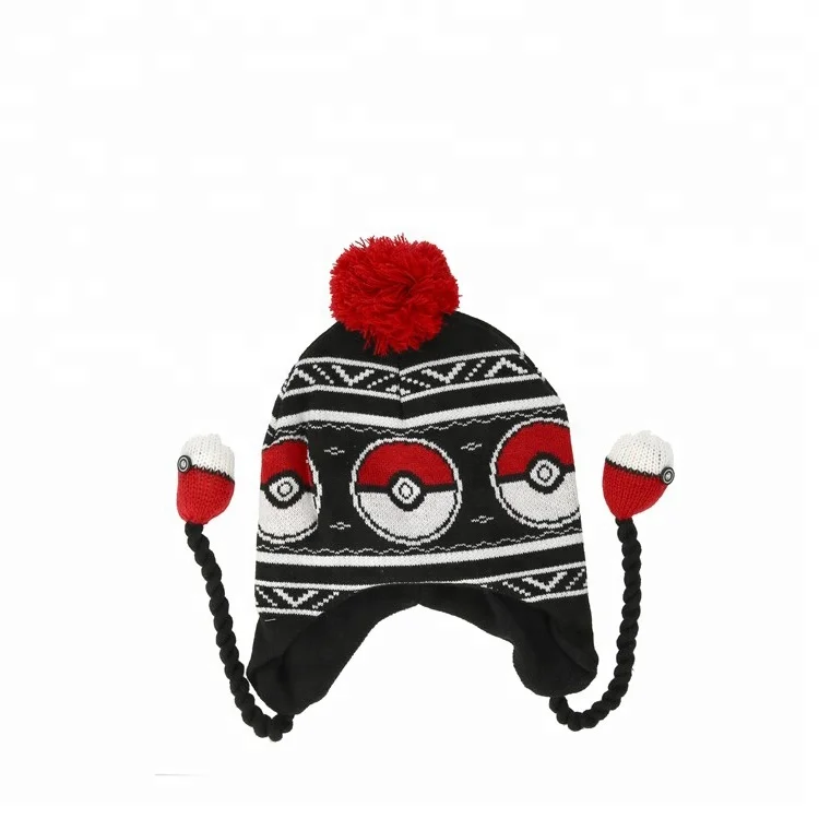 Baby Boys Girls Kids Thick Winter Hat Custom Knit Ear Flap Beanie