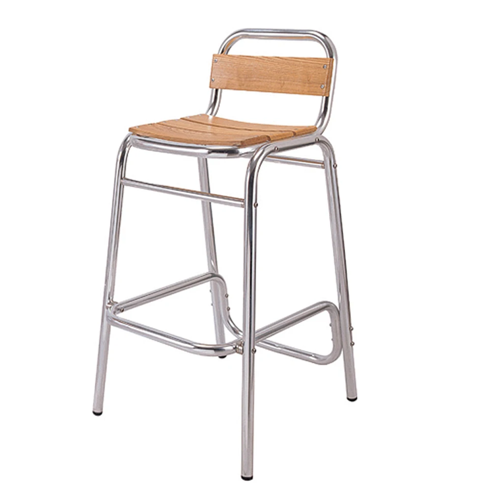 
Outdoor Aluminium White Bar Stool High Chair Sale 